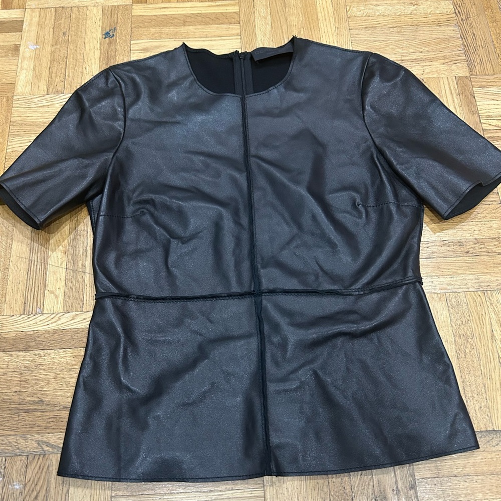 Derek Lam leather top size 6